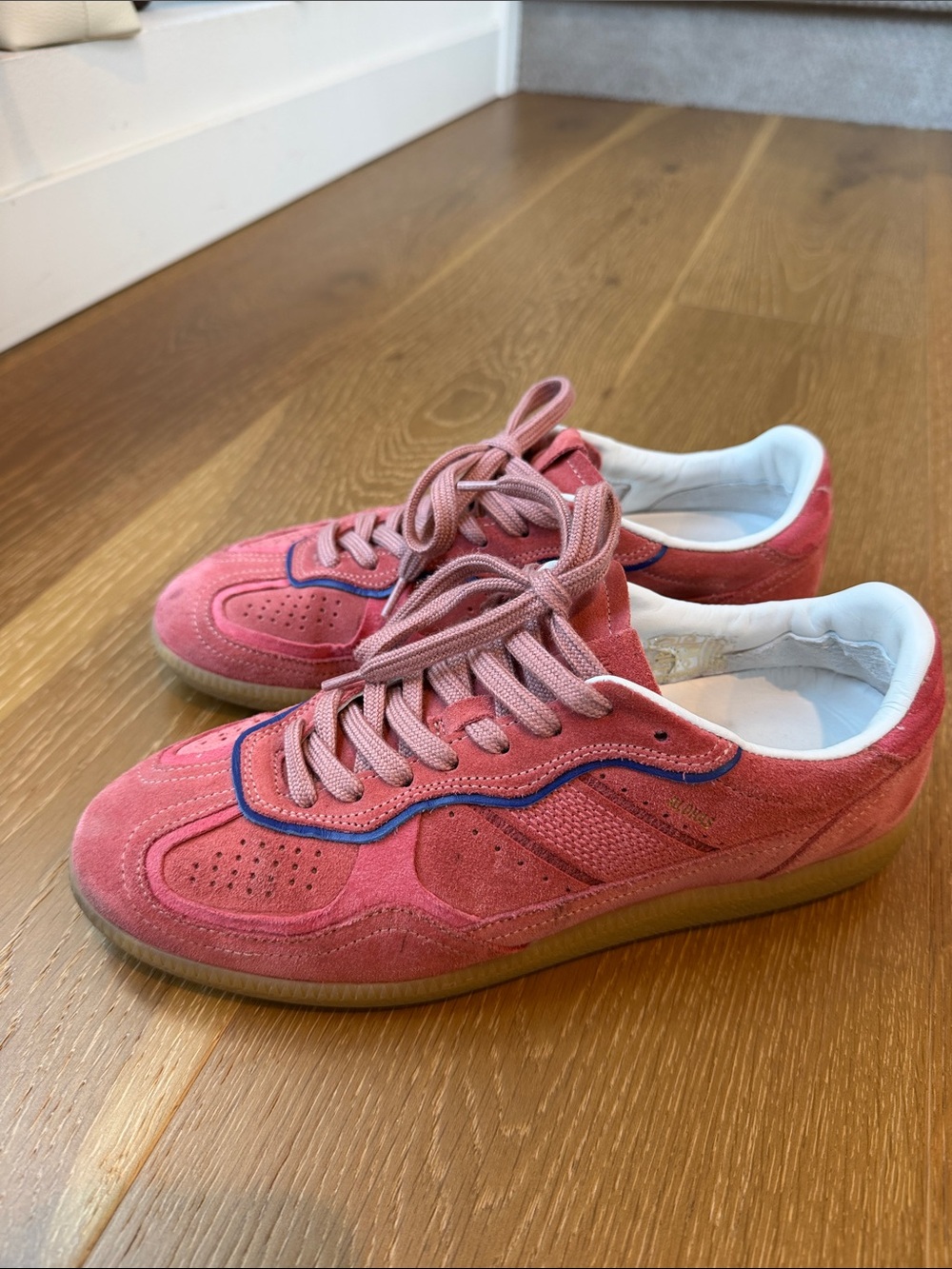 ALOHAS Pink Tb.490 RIFE Suede Sneakers - Picture 1 of 5